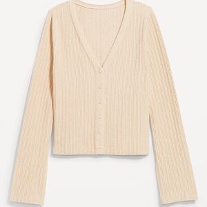 Old Navy Textured Boucle Knit Button Down Cardigan Sweater Sz Medium